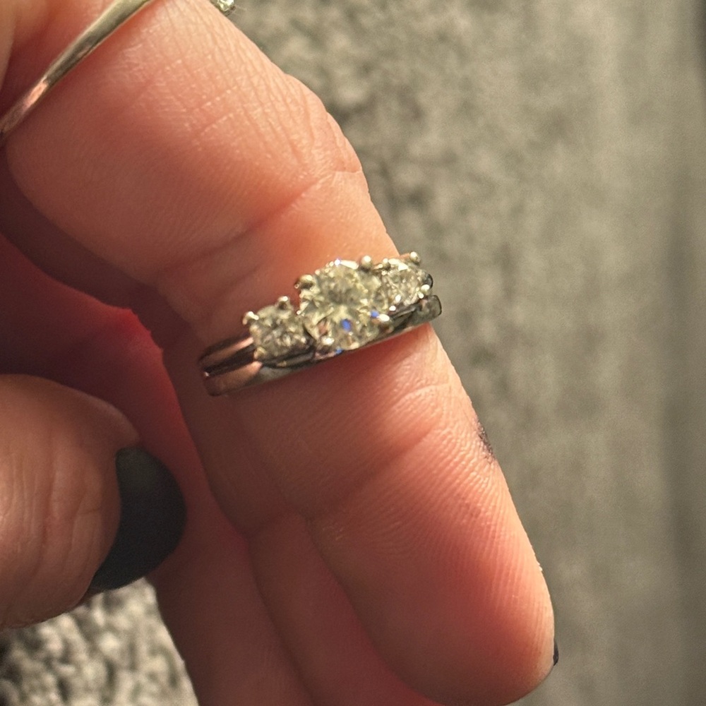 Diamond Wedding Set
14k White Gold• Princess Cut• 3 stone - Picture 8 of 15